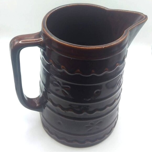 Vintage Marcrest Daisy & Dot Western Stoneware Pitcher Mid-Century Modern - Picture 5 of 8